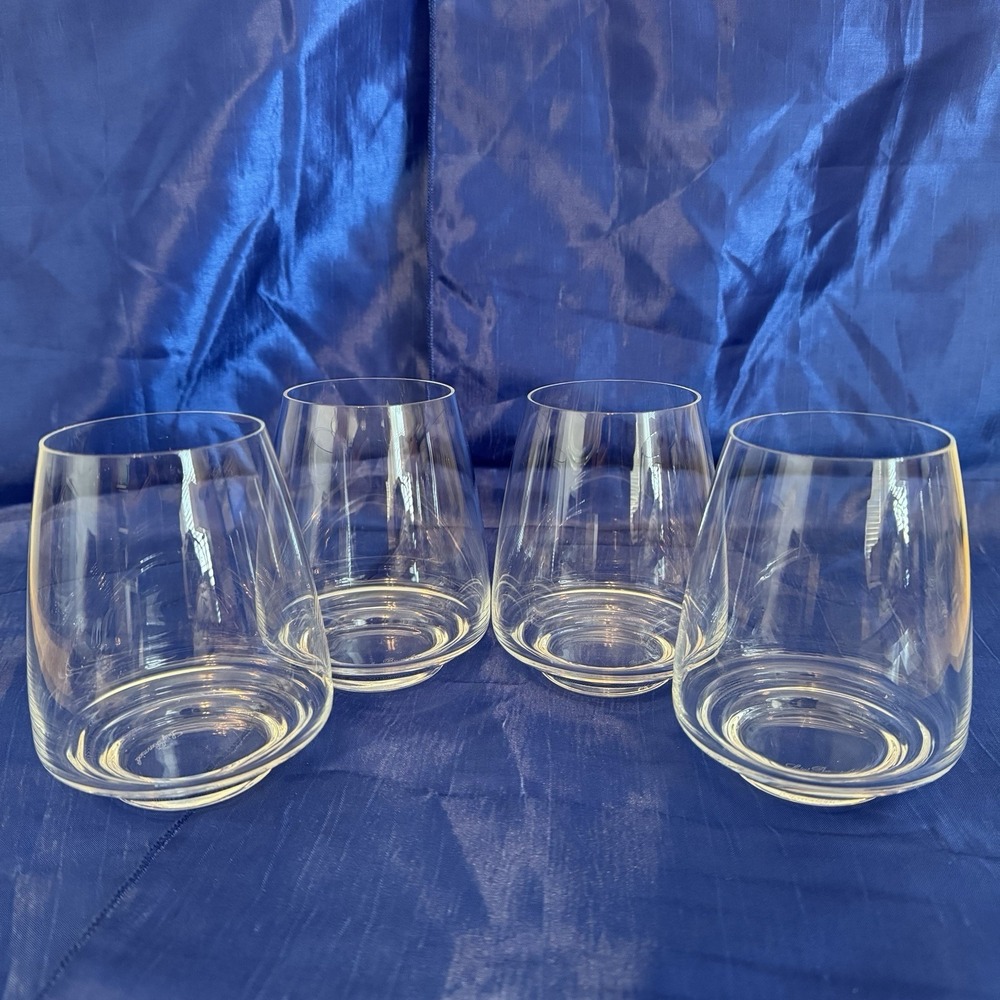 Luigi Bormioli Crescendo Set Of Four Stemless‎ Wine Glasses